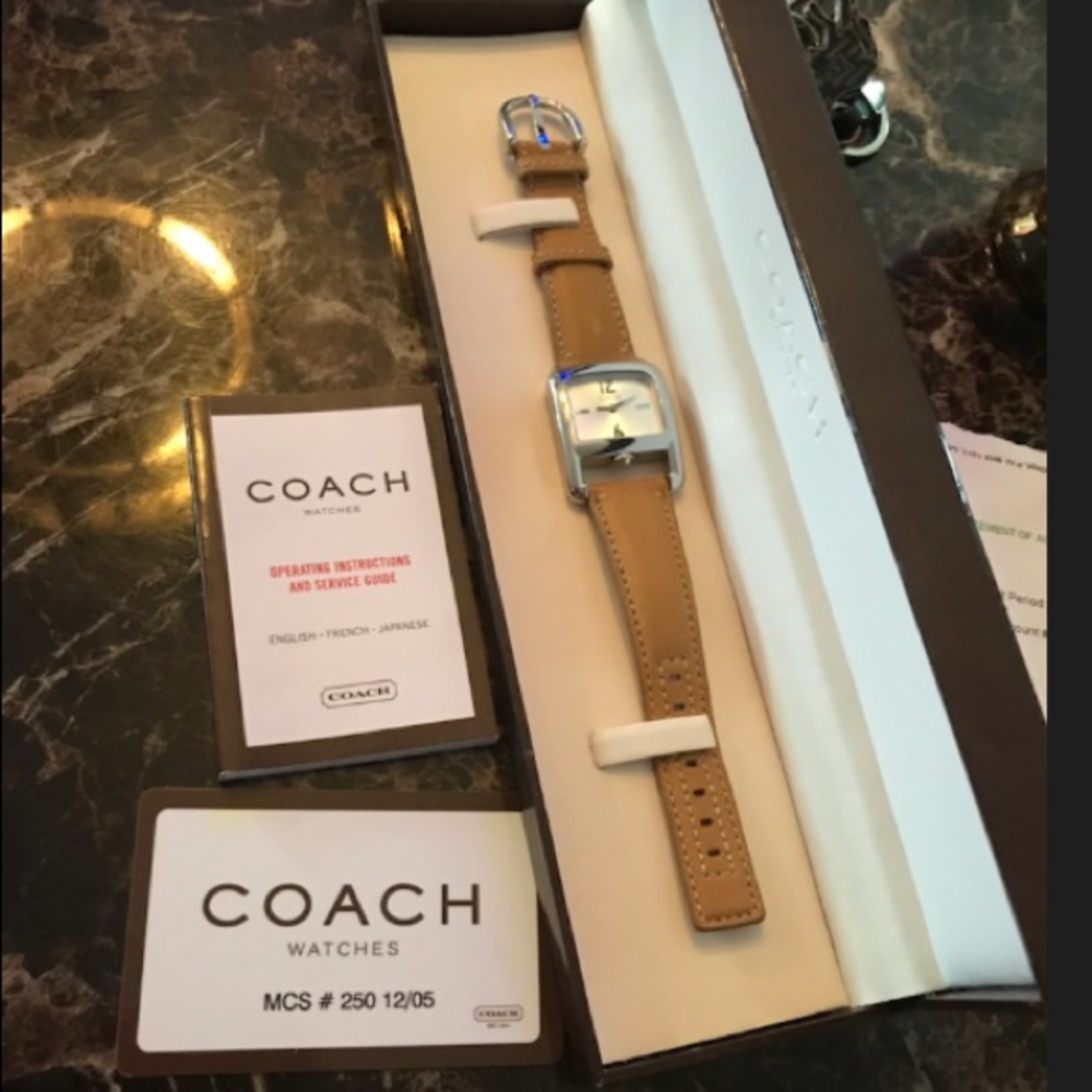 Leather Coach Watch